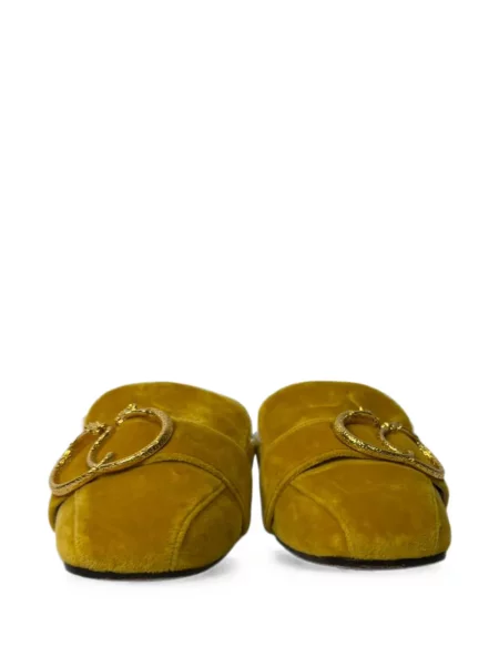 Csatos mules Charlotte Olympia sárga