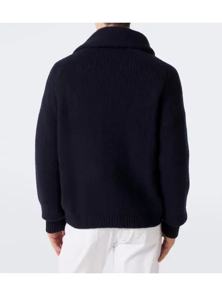 Cardigan Umit Benan de mătase albastru