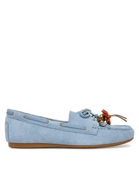Mocasini MICHAEL Michael Kors celest albastru