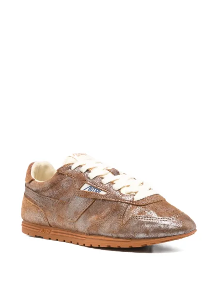 Sneakerși Autry din piele de căprioară maro