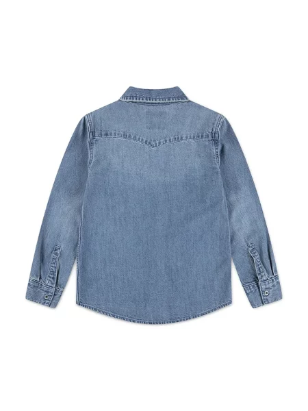 Levi's риза за деца от деним NEW BARSTOW WESTERN SHIRT синьо