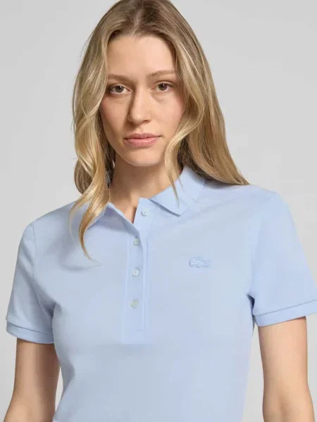 Lacoste sukienka mini prosta niebieski