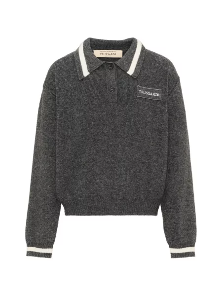 Koszulka polo dziecięca Trussardi szara