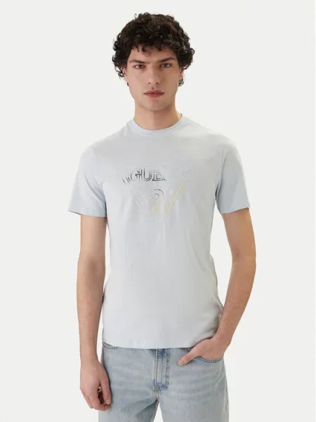 Guess t-shirt niebieska