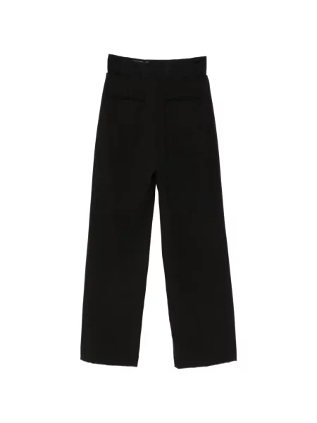 Pantaloni Rame cu talie înaltă negru