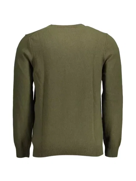 Pulover Lyle & Scott cu autograf verde