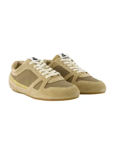 Sneakersy Isabel Marant skórzane brązowe