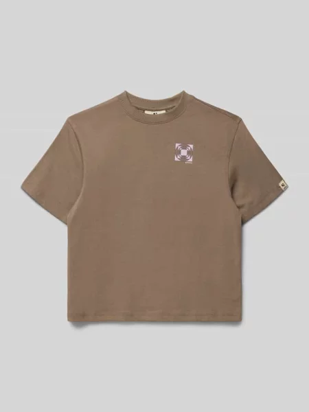 T-shirt o kroju relaxed fit z nadrukiem z logo Garcia