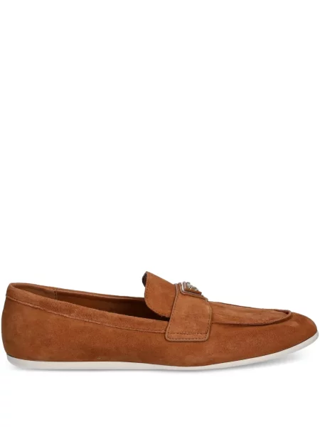 Pantofi loafer Guess cu cataramă maro