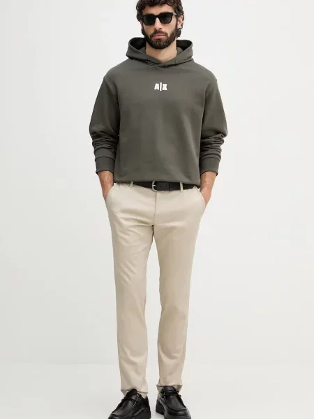 Armani Exchange slim hlače bež