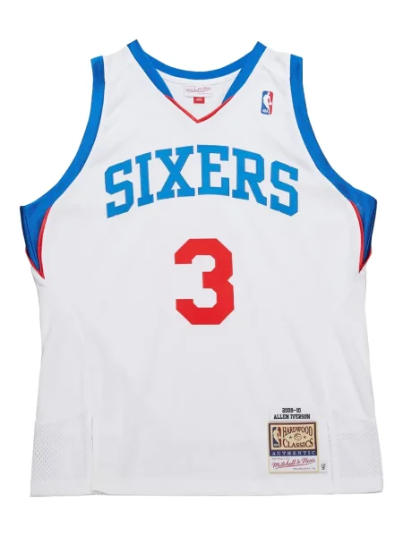 Cămașă Mitchell & Ness din jerseu alb