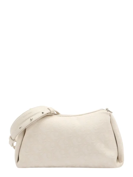 Geantă Calvin Klein Jeans Ckj Monogram Drop Sm Shoulder Ba Écru bej