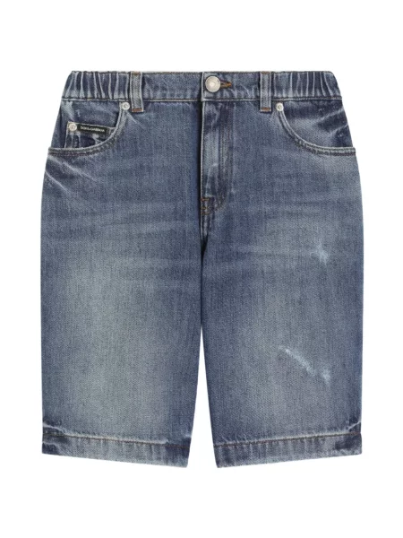 Bermudy dziecięce Dolce And Gabbana niebieskie