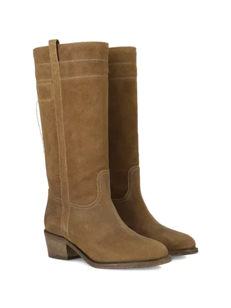 Botine Fortela din piele de căprioară maro