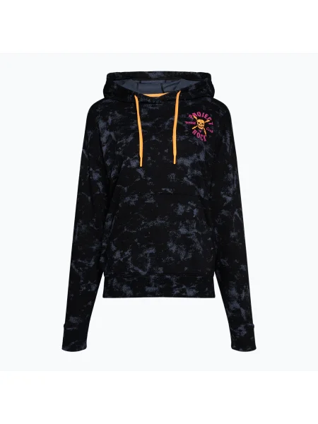 Tricou de antrenament pentru femei Under Armour Project Rock Underground Terry HD black/nova orange/black negru