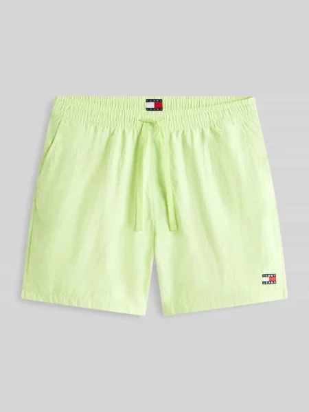 Szorty sportowe o kroju regular fit z tunelem Tommy Jeans żółte