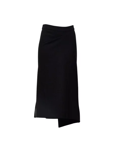 Spódnica midi Victoria Beckham wełniana czarna