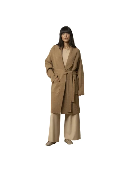 Kardigan Kocca wełniany brązowy