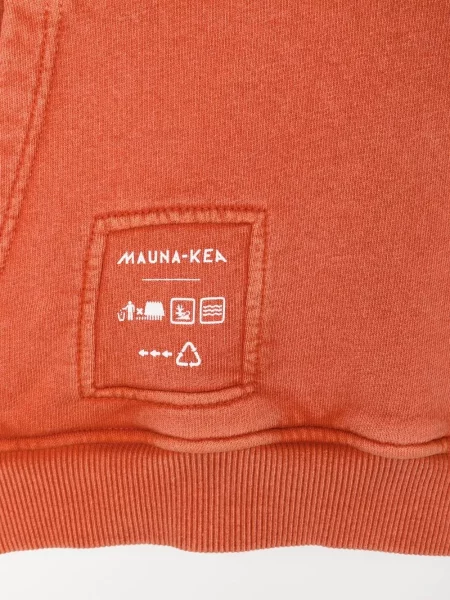 Bluza z kapturem dziecięca Mauna Kea pomarańczowa