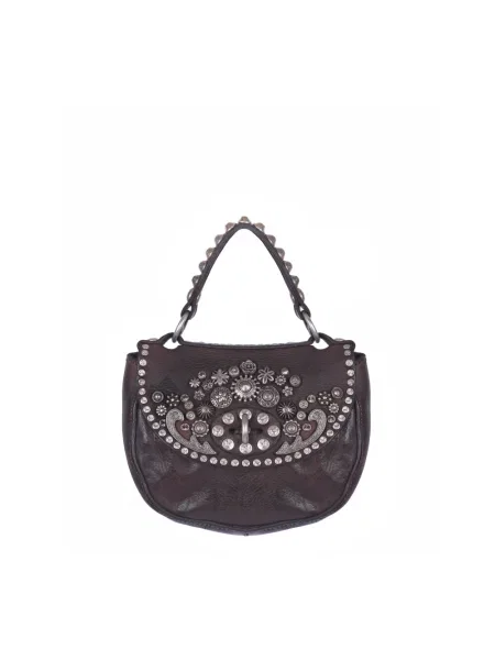 Torebka skórzana Campomaggi brązowa