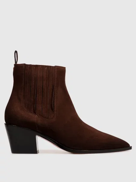 Замшеві ботильйони Santoni коричневі