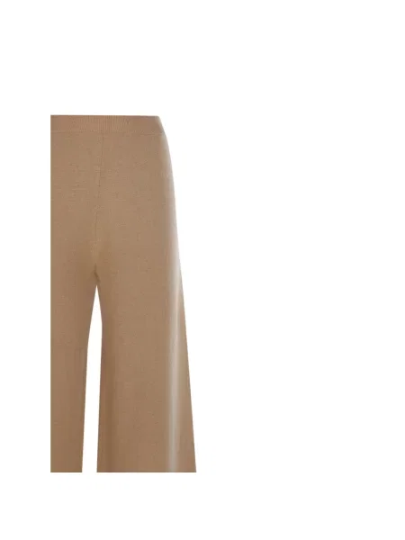 Spodnie Max Mara wełniane brązowe