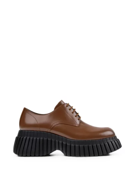 Pantofi derby Camper cu platformă maro