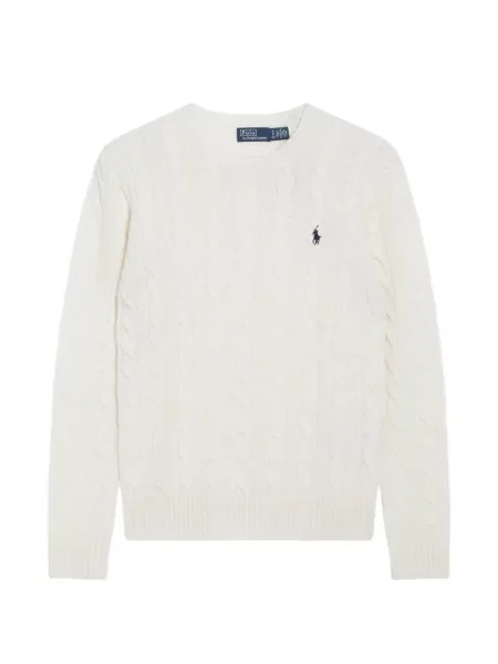 Pulover Polo Ralph Lauren cu broderie de lână negru