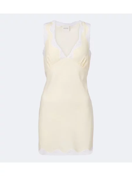 Rochie Posse cu broderie galben