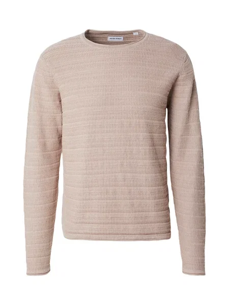 JACK & JONES Pulover JJDUKE piatră gri