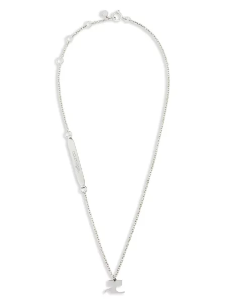 Colier Courreges argintiu