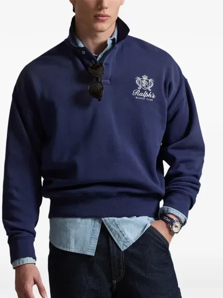 Μικρός κάλτσες Polo Ralph Lauren με κέντημα από ζέρσεϋ μπλε