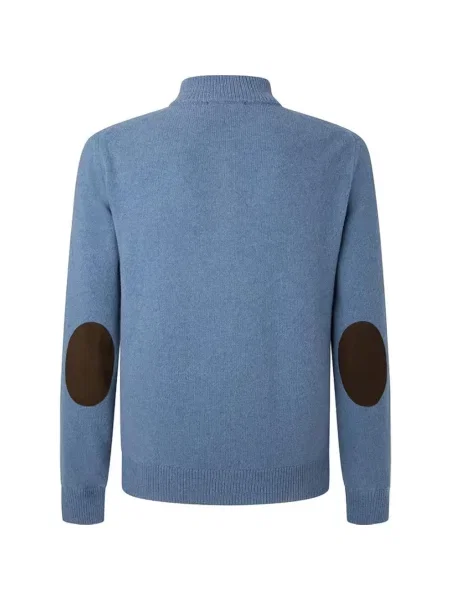 Sweter Hackett wełniany niebieski