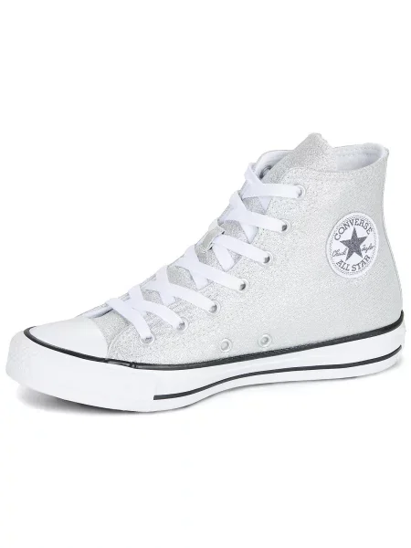 Členkové topánky Converse sivá