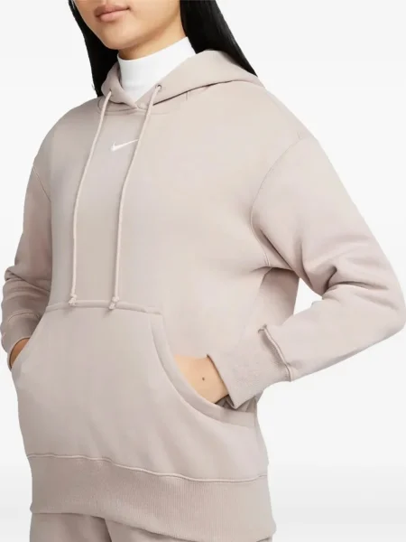 Top Nike polarowy o krotszym kroju z zamkiem błyskawicznym do połowy biały