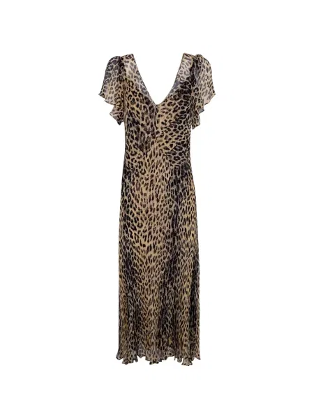 Rochie maxi Rixo cu imagine cu model leopard