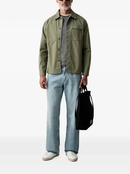 Lung pulover Hackett London cu decolteu rotund gri