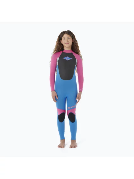 Costum de înot pentru copii Rip Curl Omega Back Zip pink roz