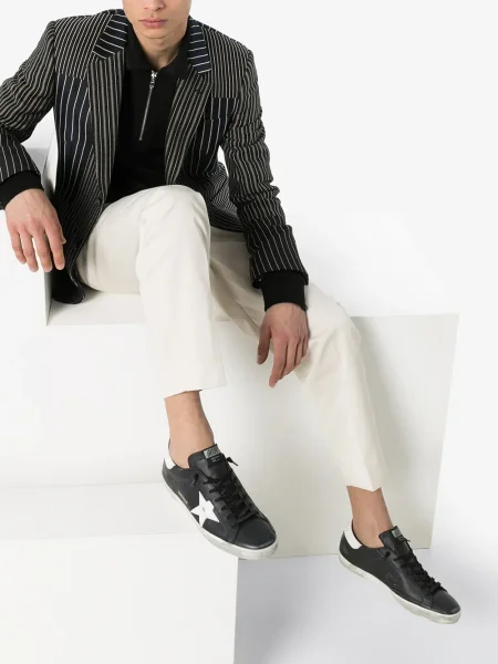 Sneakerși Golden Goose zdrențuiți alb