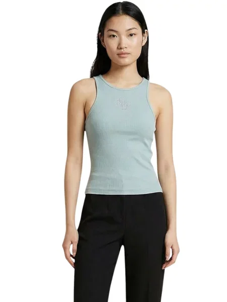 Bluzka Guess bez rękawów czarna