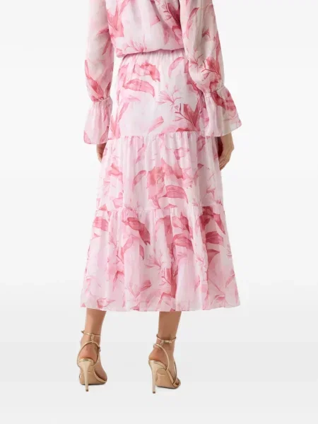Fusta maxi Guess cu imagine alb