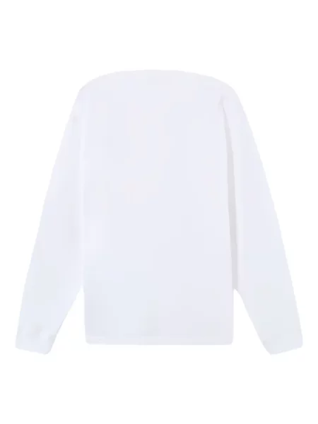 Lung tricou Stone Island cu strasuri alb