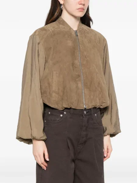 Кожено яке Leather Authority зелено