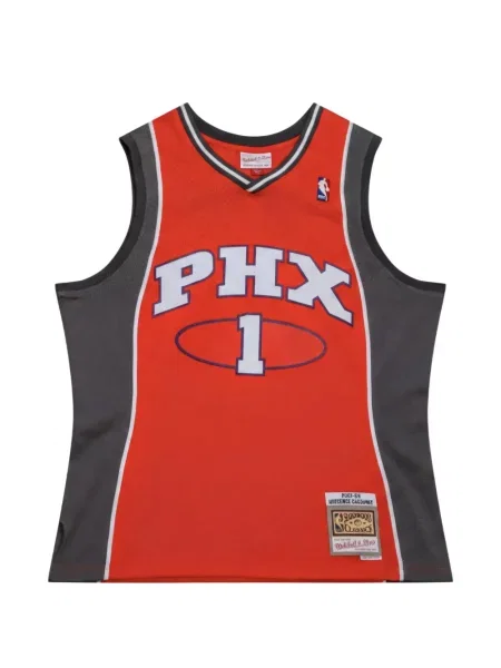 Cămașă Mitchell & Ness din jerseu portocaliu