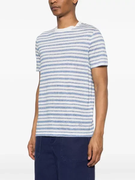 Tricou A.p.c. cu dungi alb