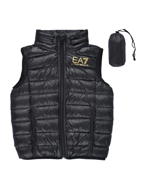 Vestă din puf copii Emporio Armani Ea7 negru