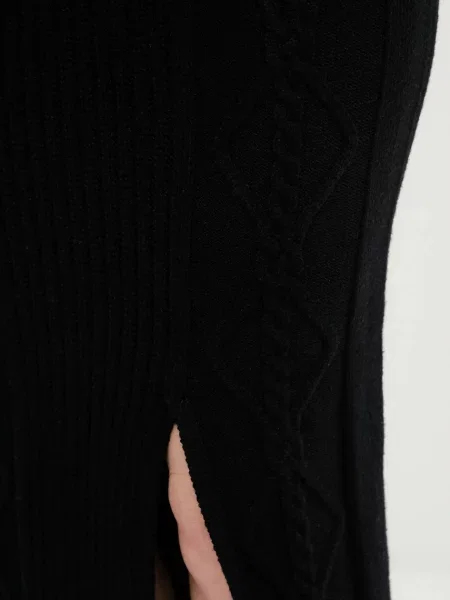 Спідниця Dkny midi пряма бордовий