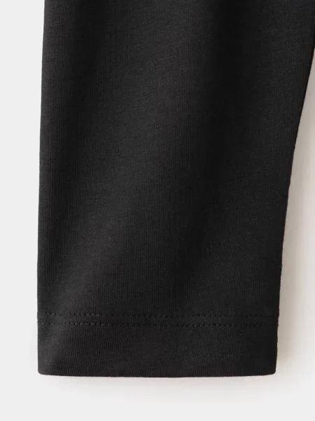 Koszulka z bawełny loose fit Dzieci lata MANGO KIDS czarny
