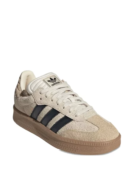 Ριγέ sneakers Adidas Samba σουέντ γκρι
