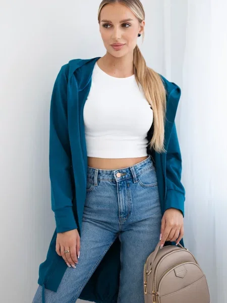 Cardigan Kesi cu imagine albastru